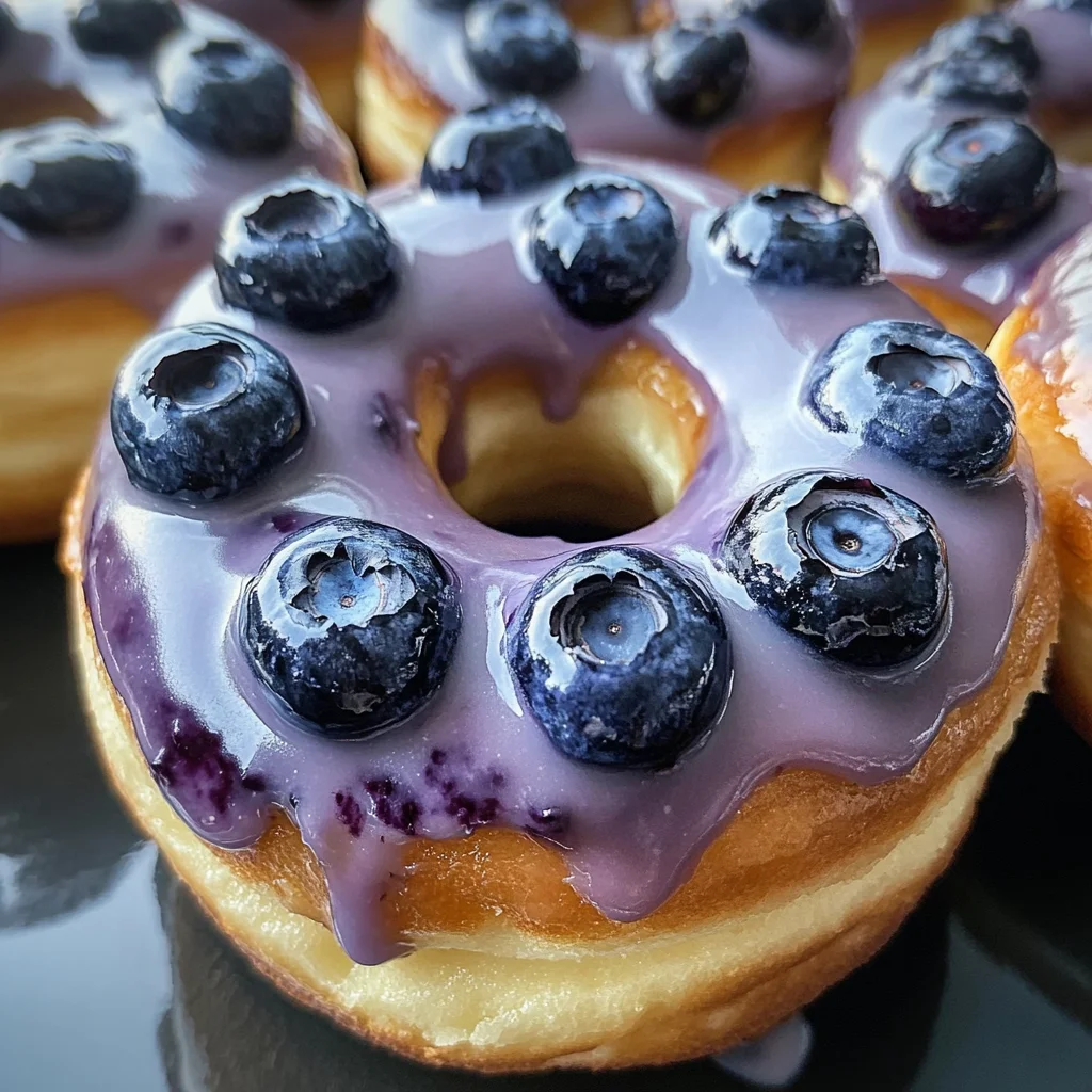 Baked Blueberry Donuts