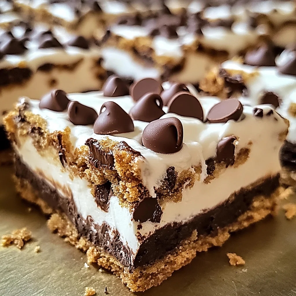 Chocolate Marshmallow Cookie Bars