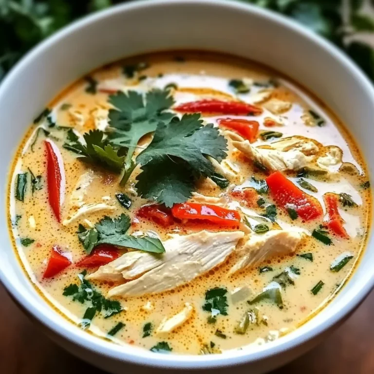 Easy Thai Coconut Chicken Soup