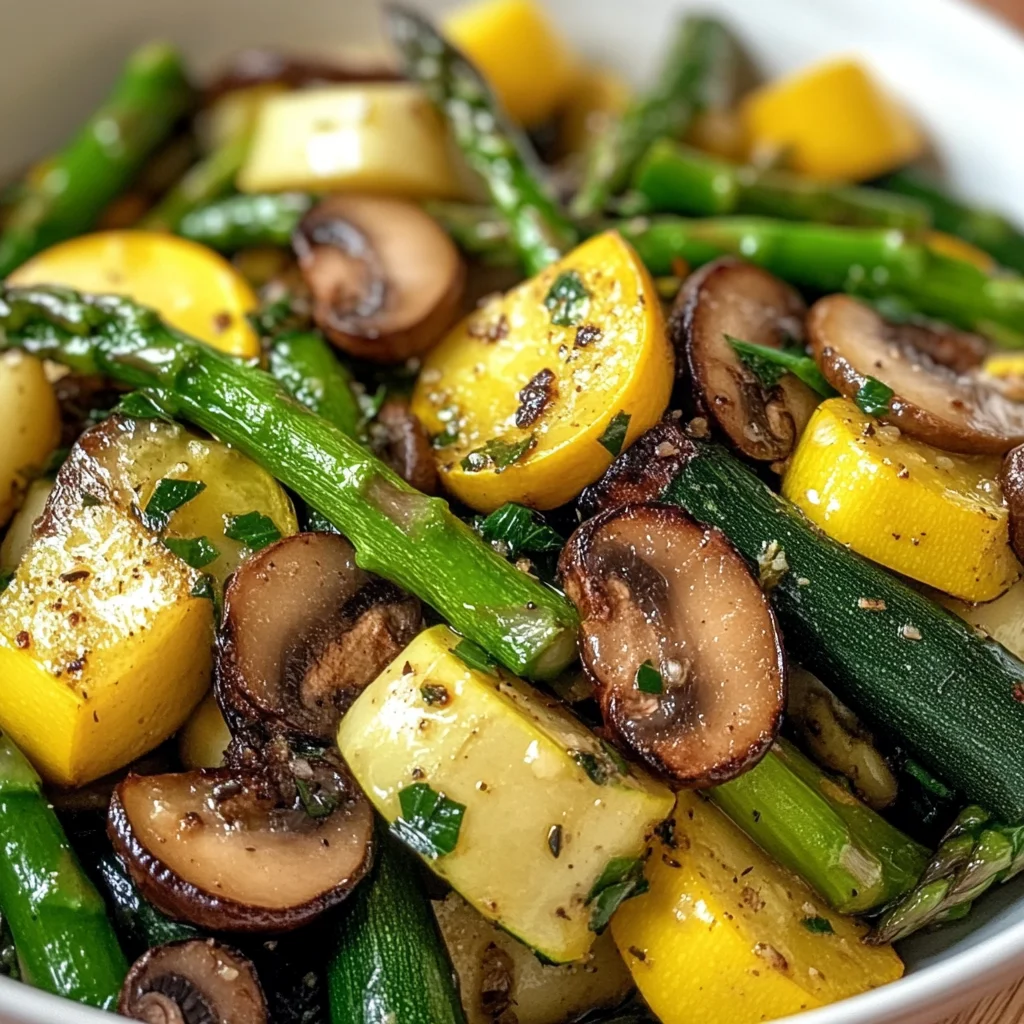 Flavorful Asparagus with Zucchini and Squash