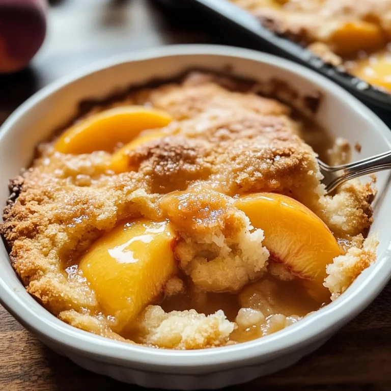 Fresh Peach Cobbler Recipe