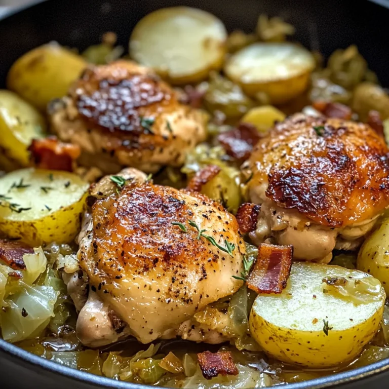 Irish Chicken with Cabbage and Potatoes