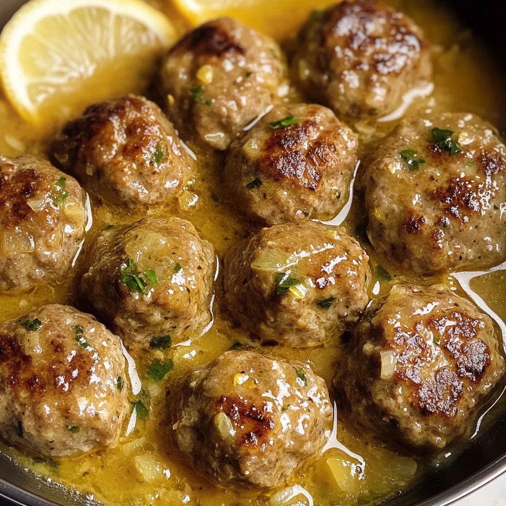 Keftedes In Lemon Sauce
