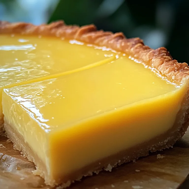 Lemon Custard Tart