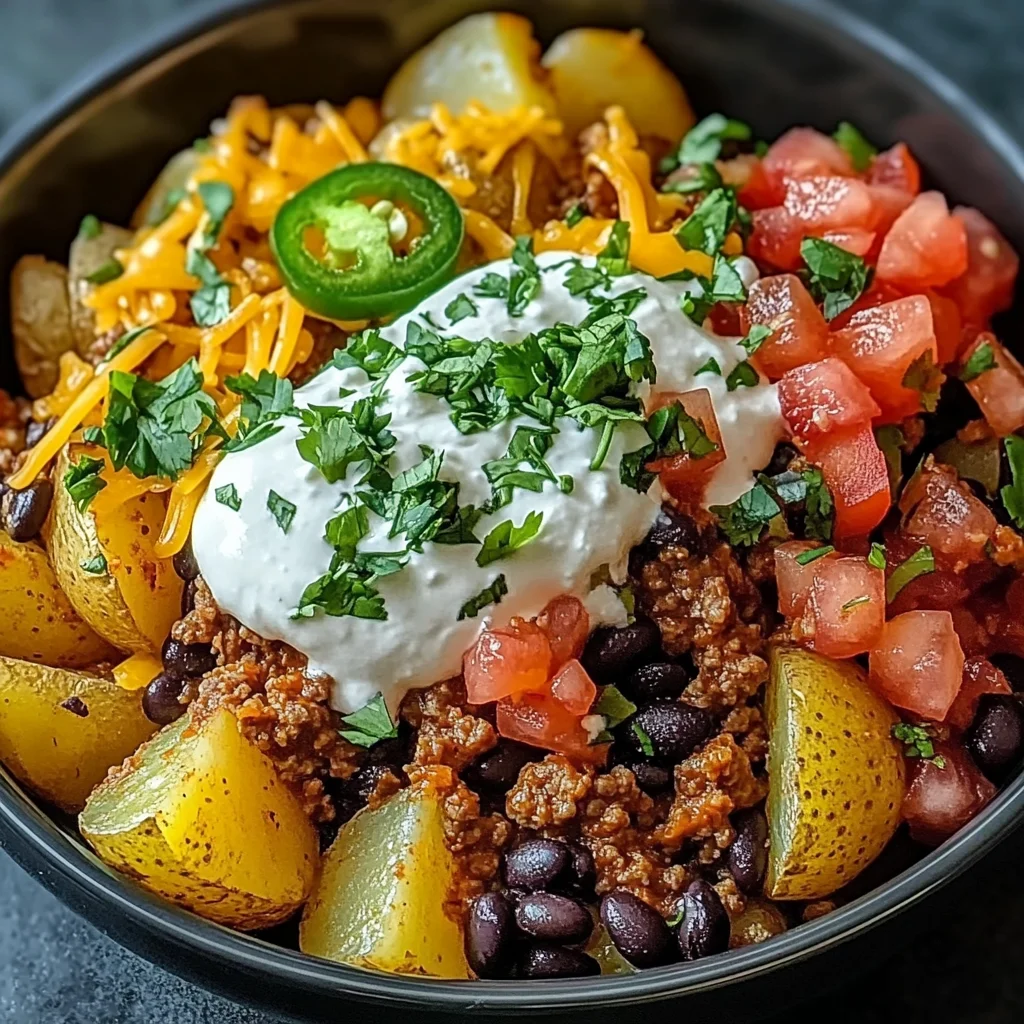 Loaded Potato Taco Bowl