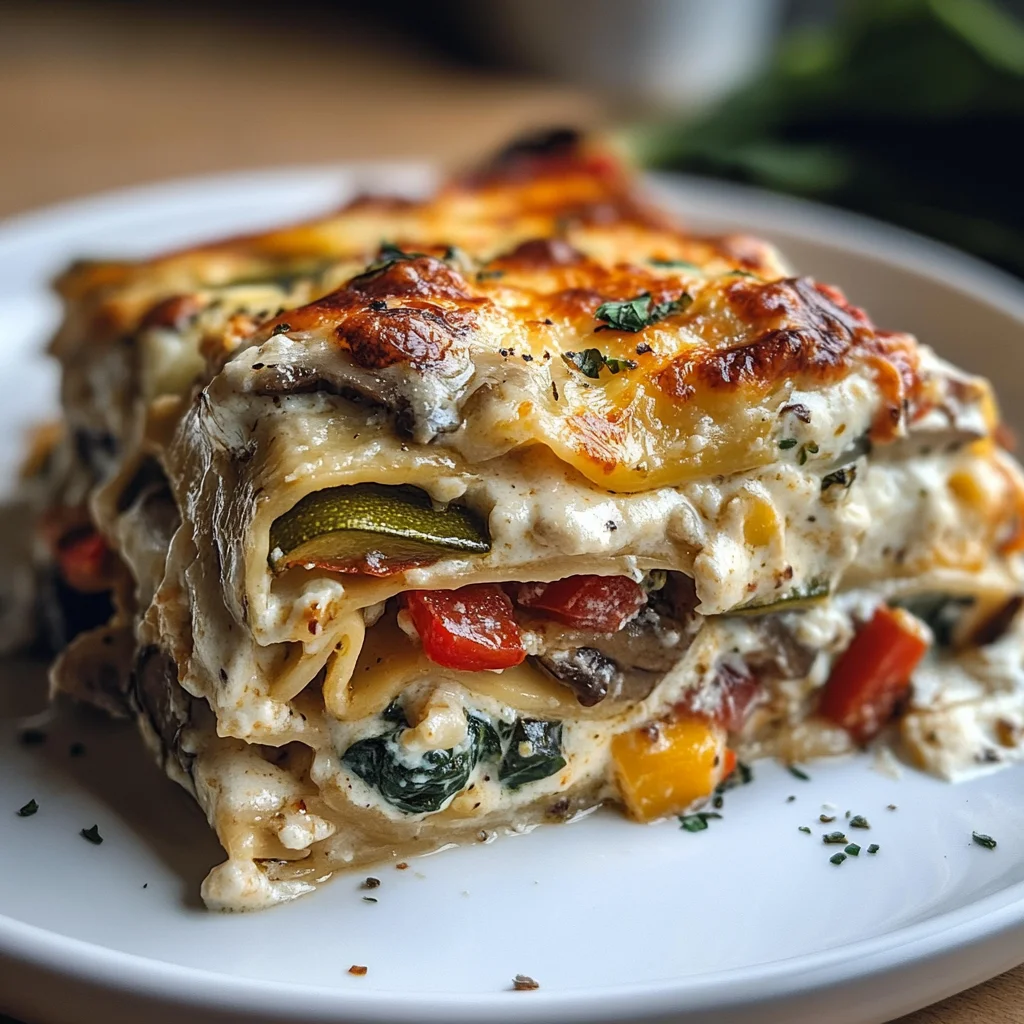 Loaded Veggie White Lasagna