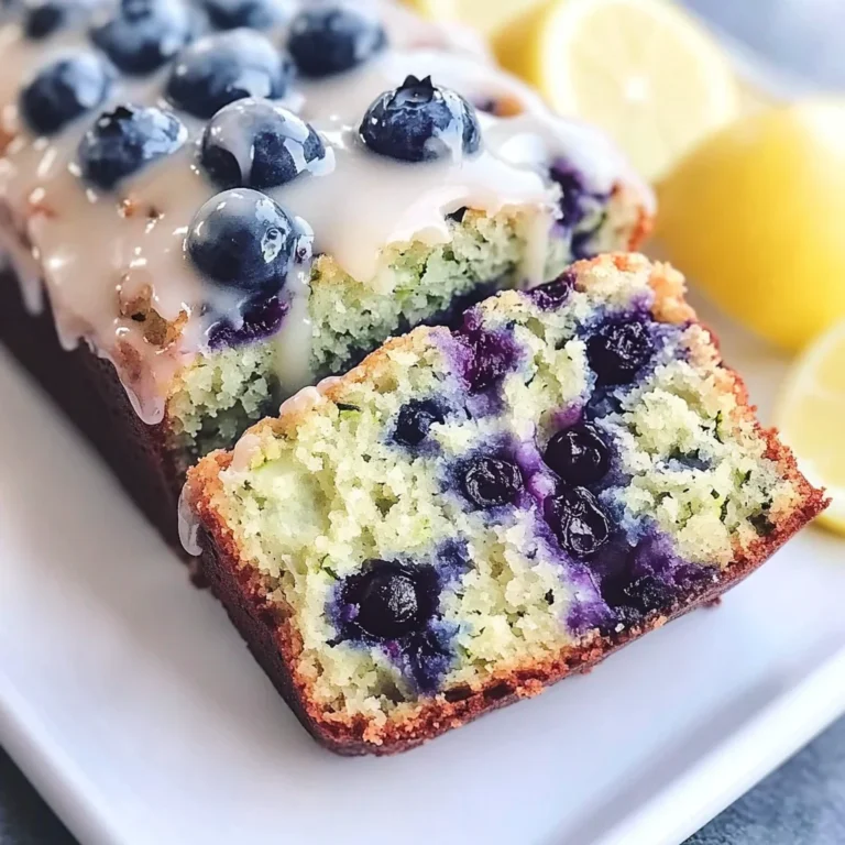 Moist Blueberry Zucchini Bread with a Lemon Glaze - Alrightwithme