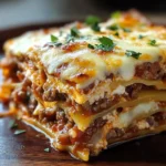 Parmesan Garlic Turkey Bacon Cheeseburger Lasagna Recipe