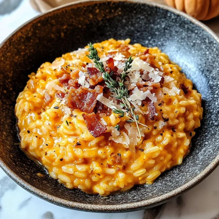 Pumpkin Risotto with Bacon & Parmesan