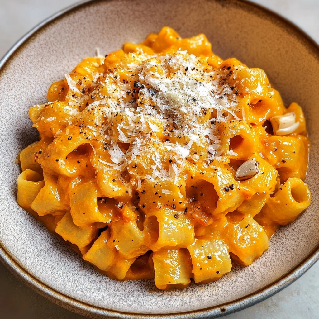 Roasted Pumpkin and Garlic Pasta