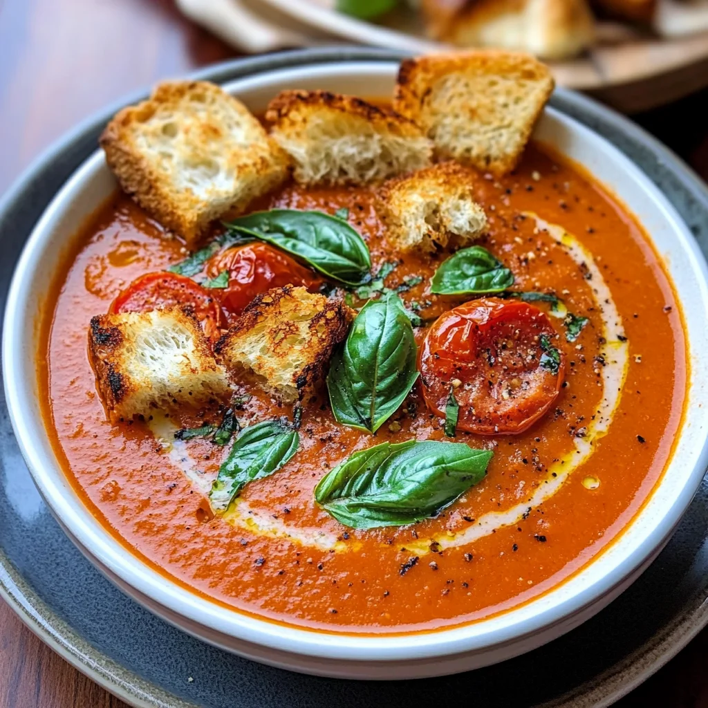 Roasted Tomato Basil Soup