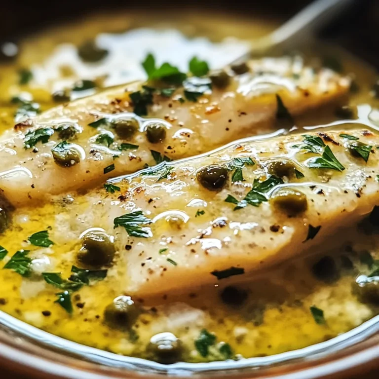 Simple Lemon Caper Sauce