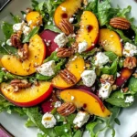 Simple Peach Feta Salad