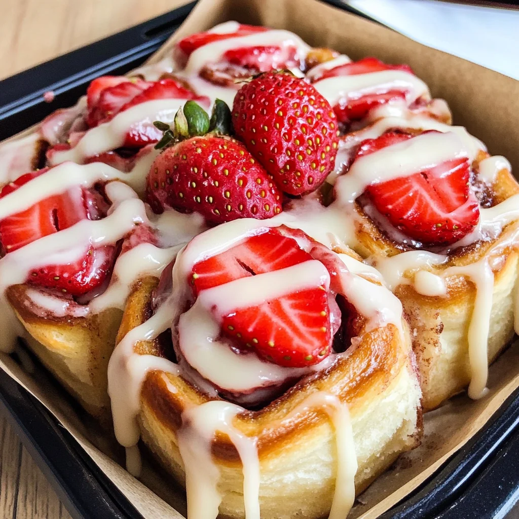Strawberry Cheesecake Cinnabon Rolls Recipe