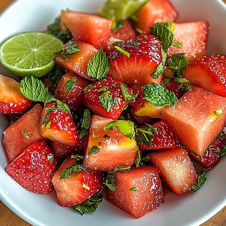 Strawberry Watermelon Salad with Refreshing Honey