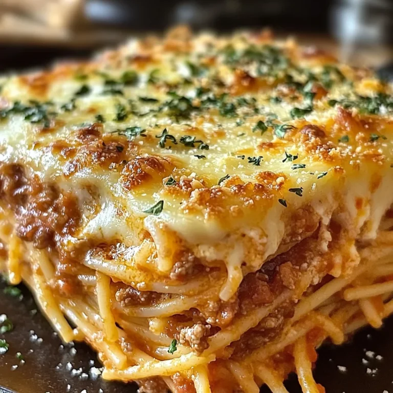 Baked Cream Cheese Spaghetti Casserole