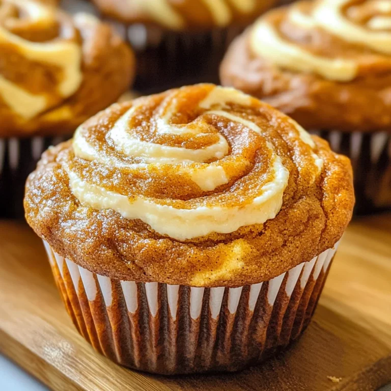 Best Swirled Pumpkin Cream Cheese Muffins
