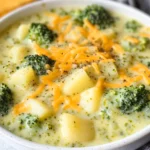 Broccoli Potato Cheese Soup Recipe