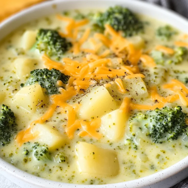 Broccoli Potato Cheese Soup Recipe