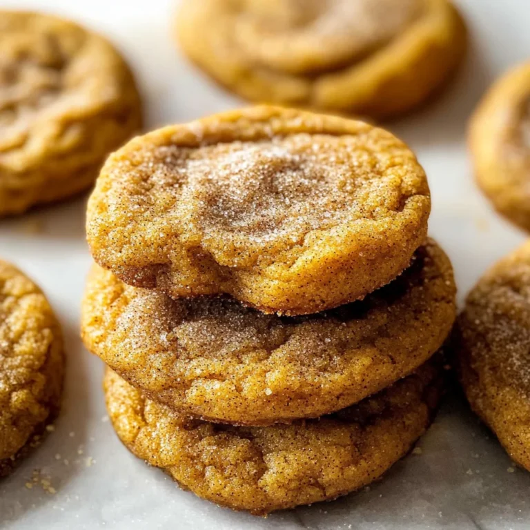 Chewy Pumpkin Snickerdoodle Cookies