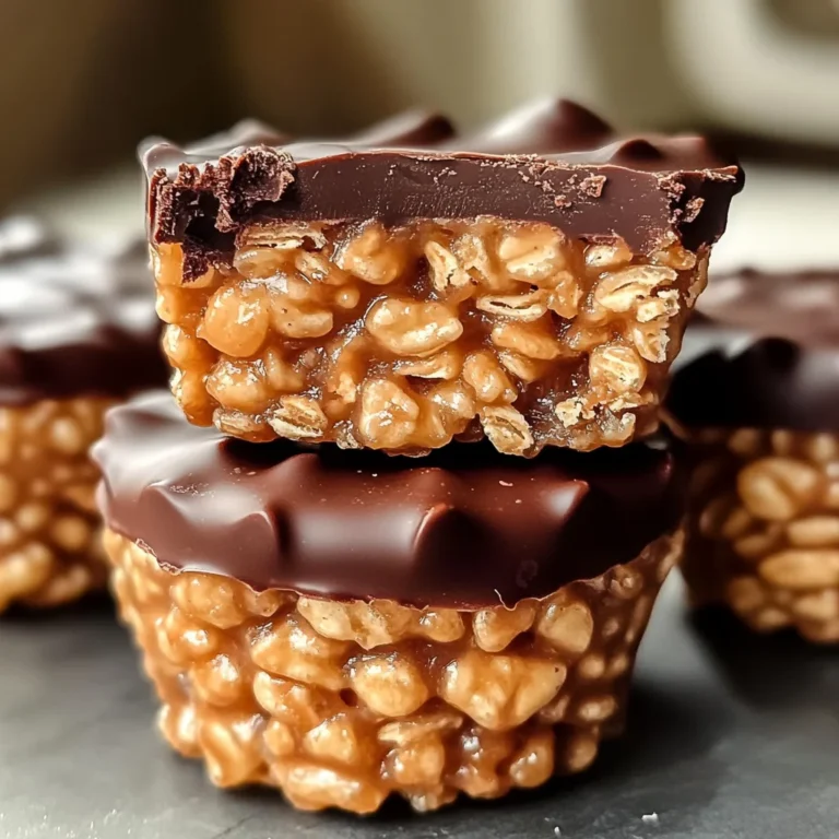 Chocolate Peanut Butter Rice Krispie Cups