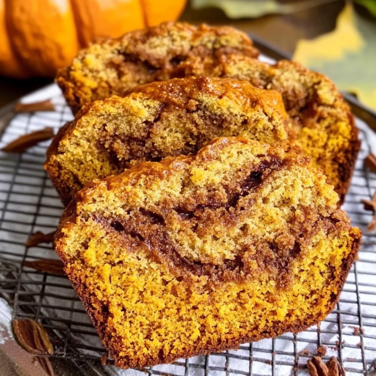 Cinnamon Swirl Pumpkin Bread Mini Loaves