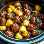 Crockpot Hawaiian Meatballs