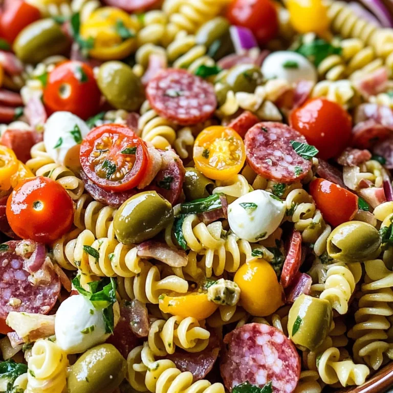 Easy Italian Antipasto Pasta Salad