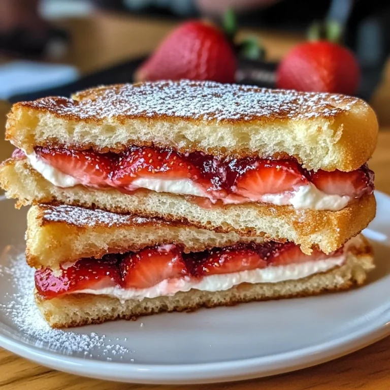 Fried Strawberry Cheesecake Sandwiches