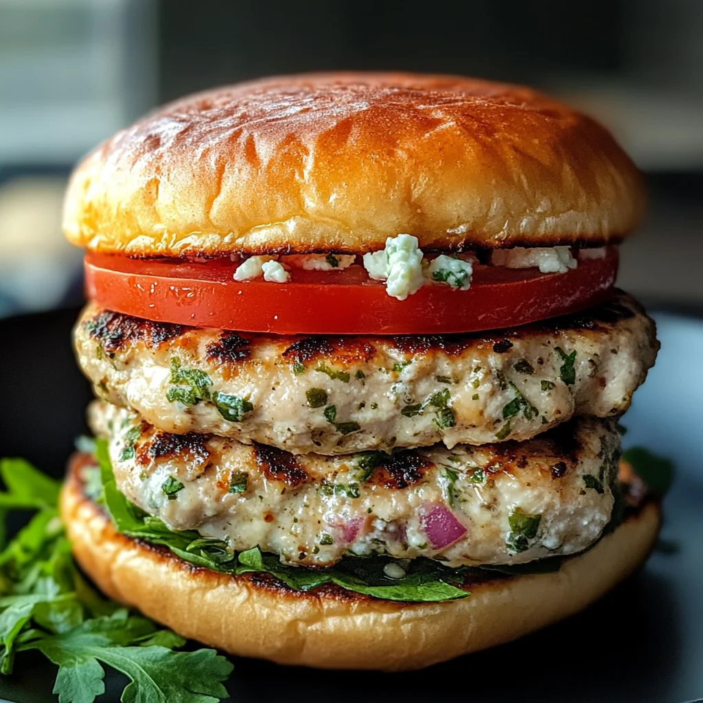 Greek Chicken Burgers