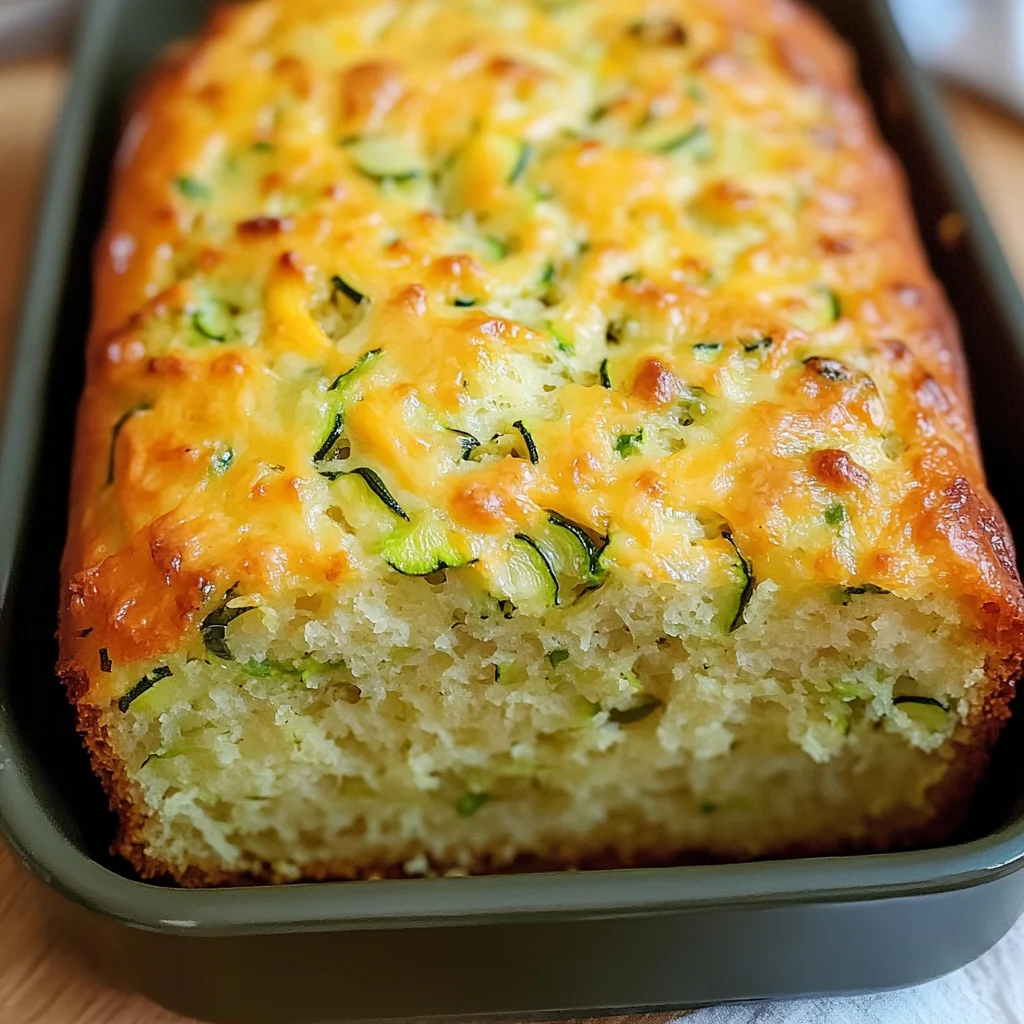 Green Onion Zucchini Cheddar Quick Bread
