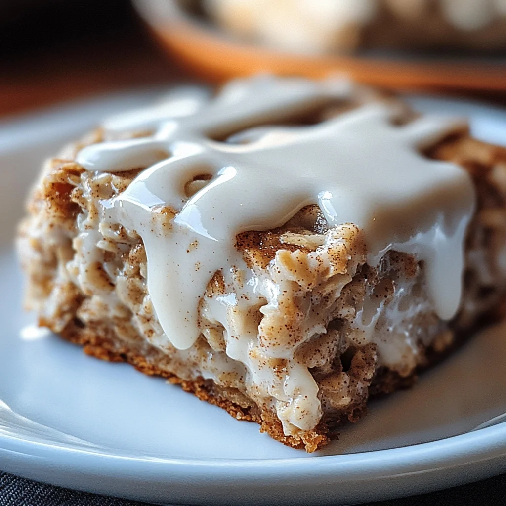 High-Protein Cinnamon Roll Baked Oatmeal