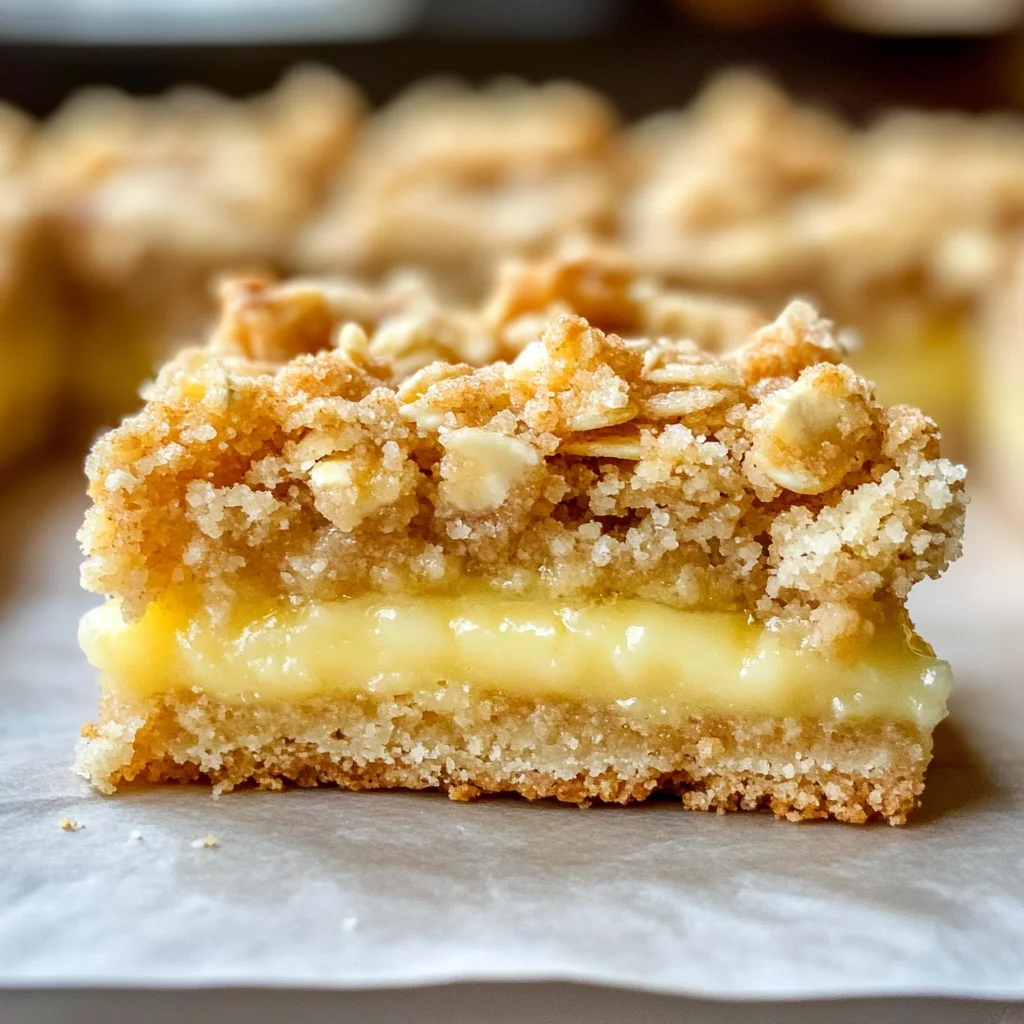 Lemon Oatmeal Crumble Bars