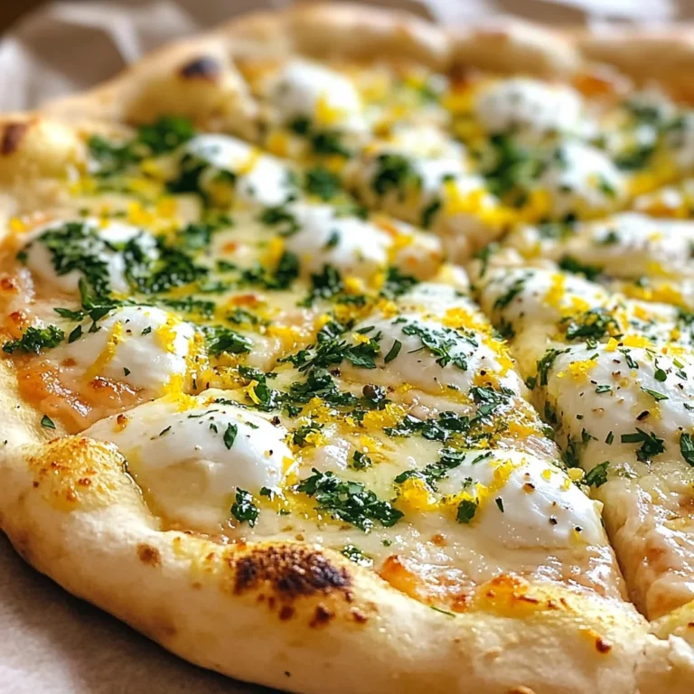 Lemon Pizza with Fresh Herbs