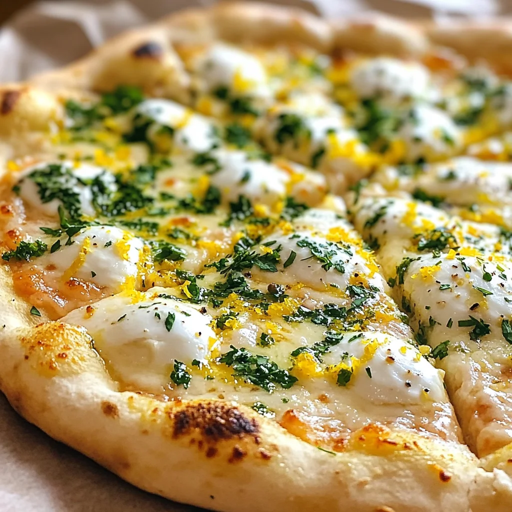 Lemon Pizza with Fresh Herbs
