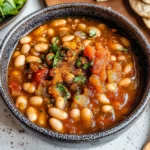 Loubia- Morrocan White Bean Stew (Stovetop + Instant Pot)
