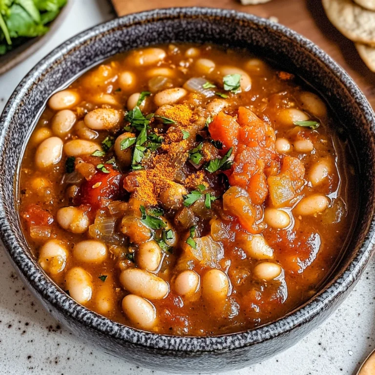 Loubia- Morrocan White Bean Stew (Stovetop + Instant Pot)