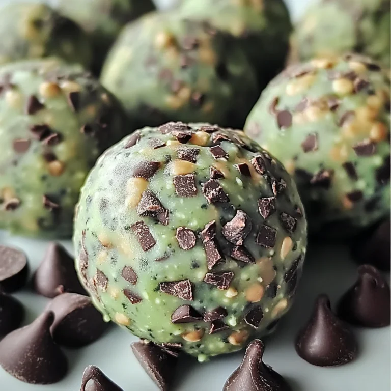 Mint Chocolate Chip Protein Balls