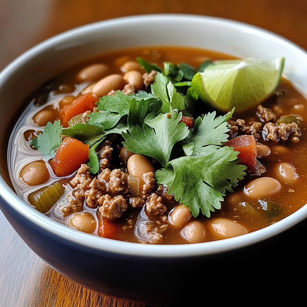 Pinto Beans Green Chile And Beef Soup