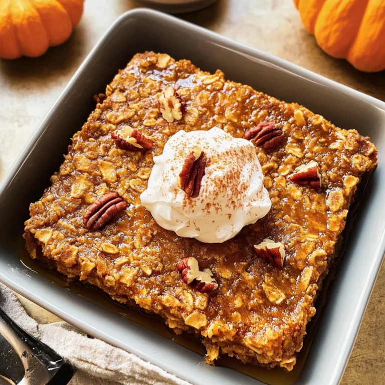 Pumpkin Baked Oatmeal