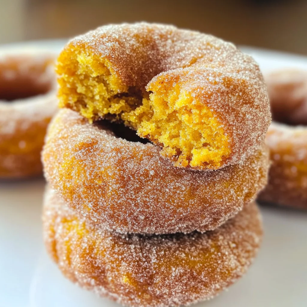 Pumpkin Cinnamon Sugar Donuts