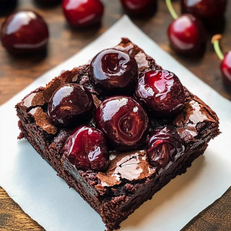 Roasted Chocolate Cherry Brownies