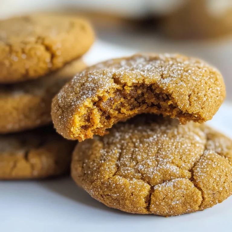 Soft and Chewy Pumpkin Molasses Cookies