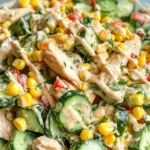 Street Corn Creamy Cucumber Salad