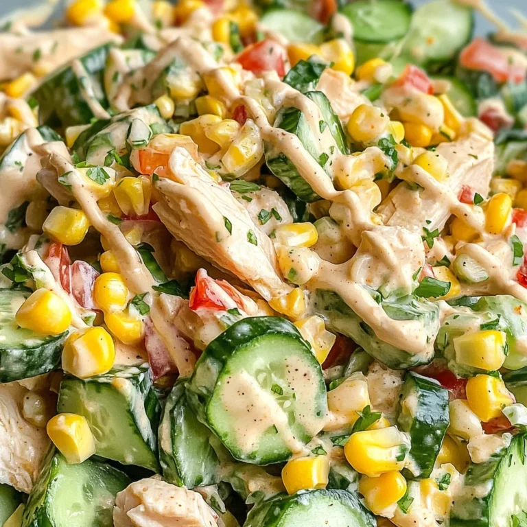 Street Corn Creamy Cucumber Salad