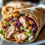 Thai Peanut Chicken Wraps