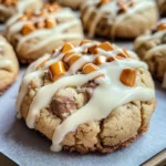 White Chocolate Reese’s Cheesecake Cookies
