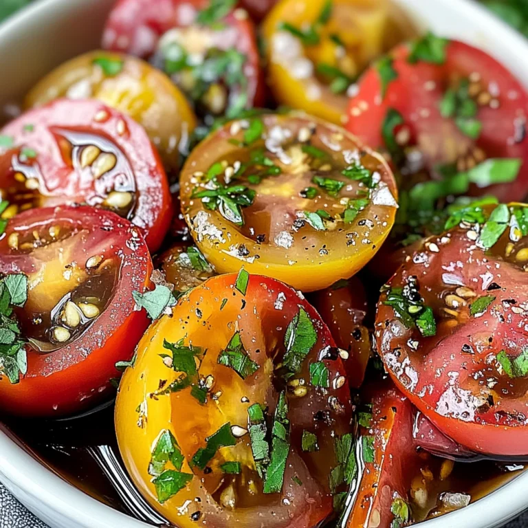 Zesty Marinated Tomatoes