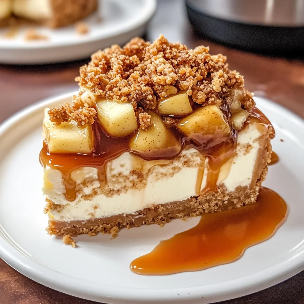 Apple Crisp Cheesecake