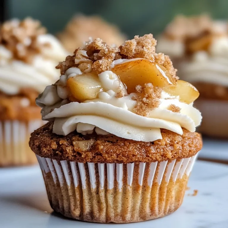 Apple Crisp Cupcakes